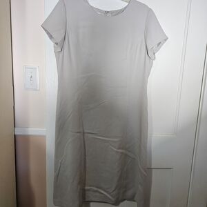 Talbots Elegant Gray Midi Dress